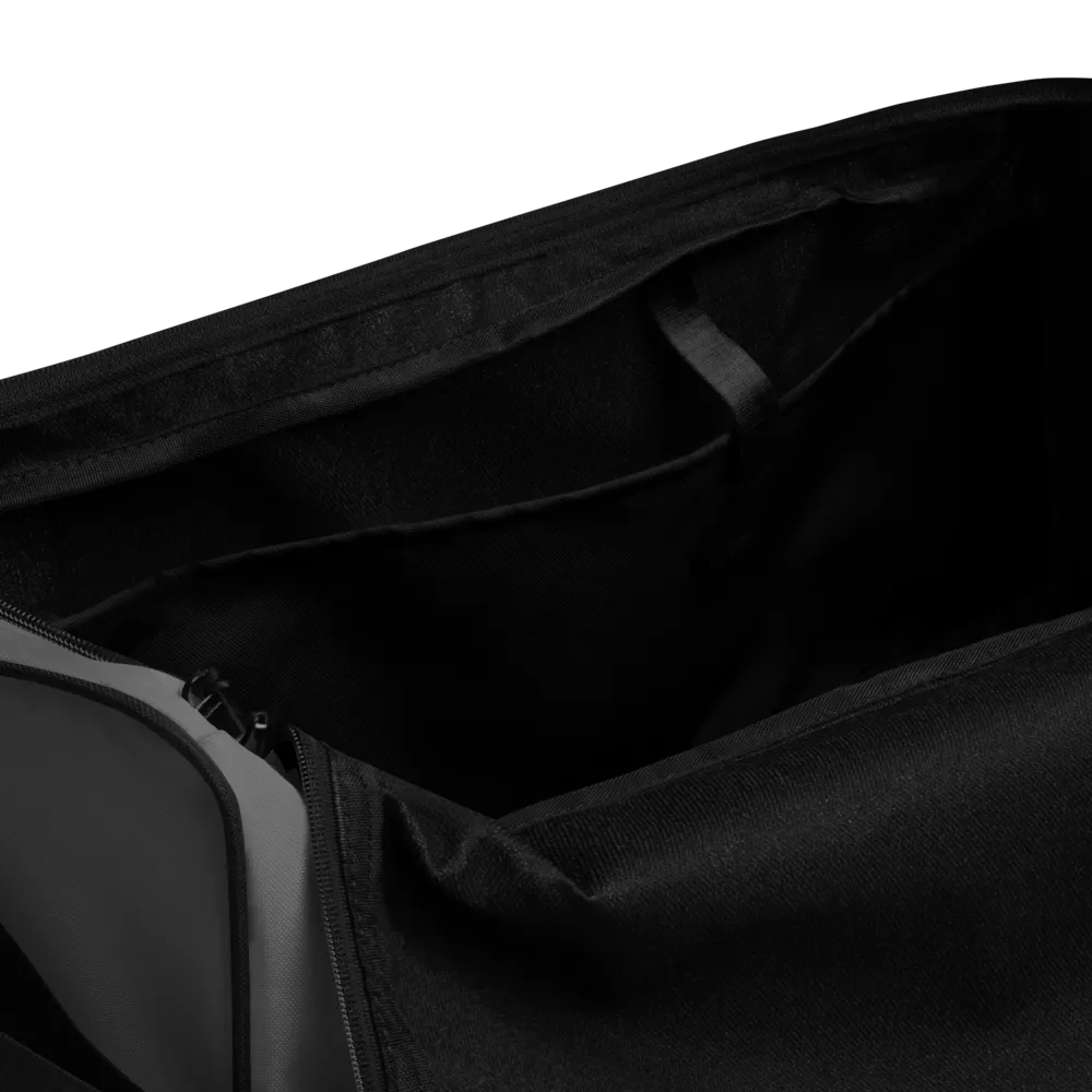 Caution Heavy Lifter Ahead-Barbell Zone Duffle Bag (Gray) product image (6)