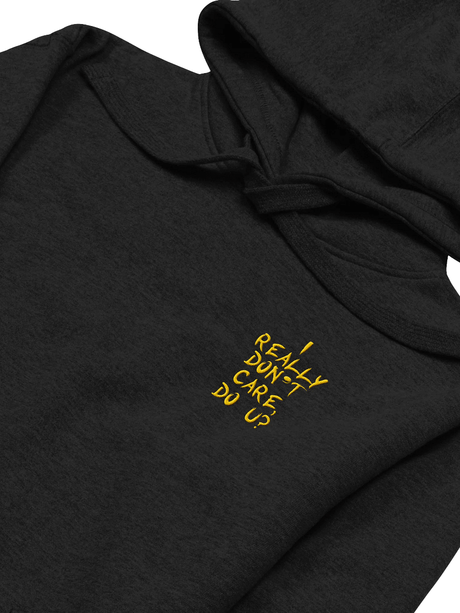 I don't care! Left Embroidered Hoodie product image (2)