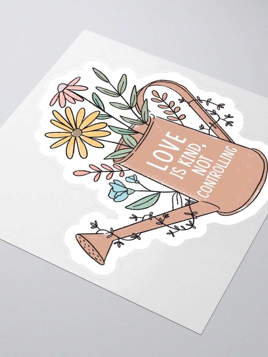 "Love is Kind, Not Controlling" Sticker product image (3)