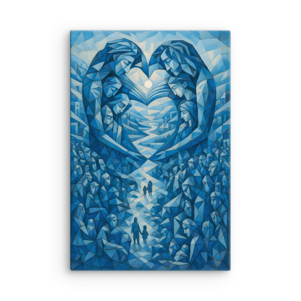 Guardians of the Journey – Abstract Blue Pathways product image (2)