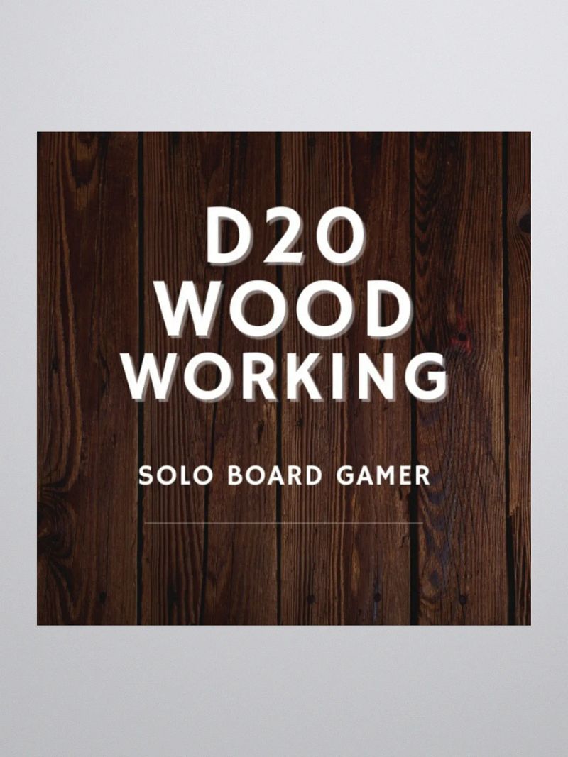 D20 Woodworking Sticker