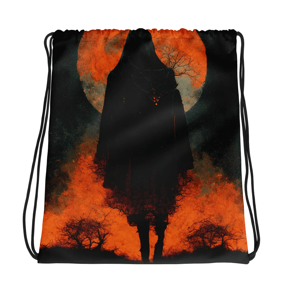 Moonlit Cloak All-Over Drawstring Bag product image (1)