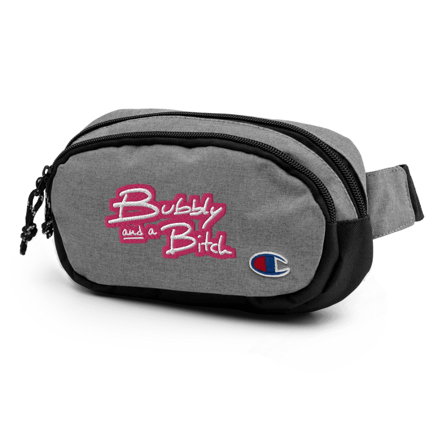 Bubbly and a B (pink bubble design 2) champion fanny pack product image (4)
