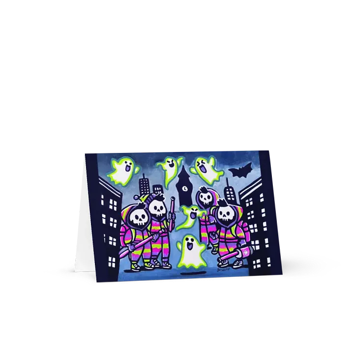 Ghostly Pursuit Greeting Card product image (1)
