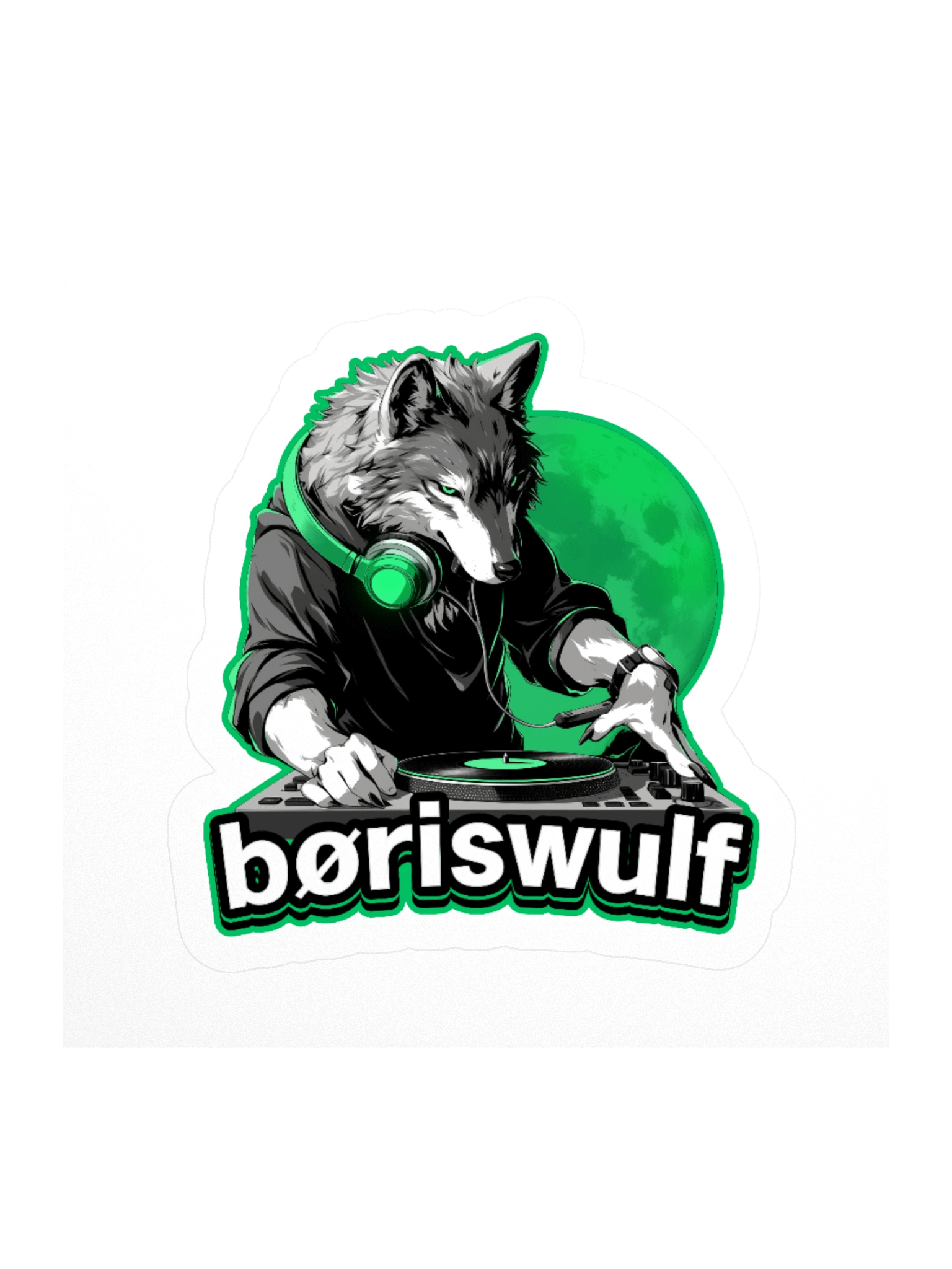 Howling Beats Kiss Cut Stickers product image (1)