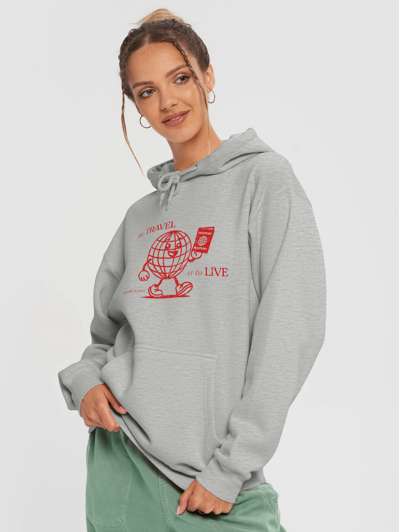 Happy World (Red) Hoodie product image (7)