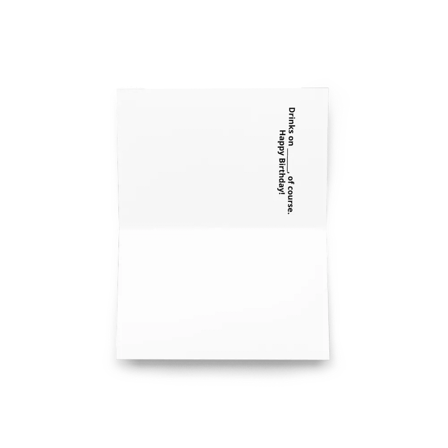 Drinks On Birthday Card product image (13)