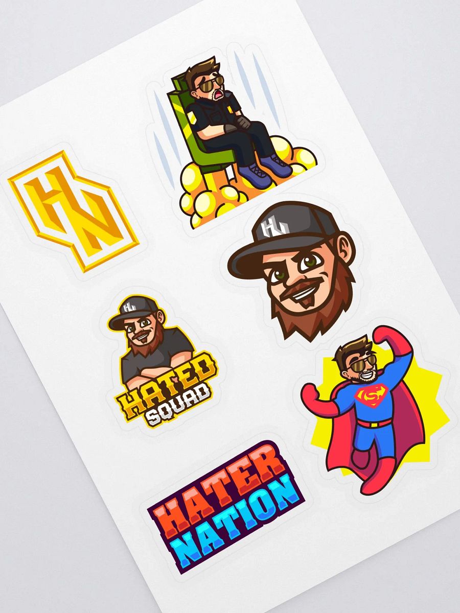 HaterNation Kiss Cut Sticker Sheet product image (1)