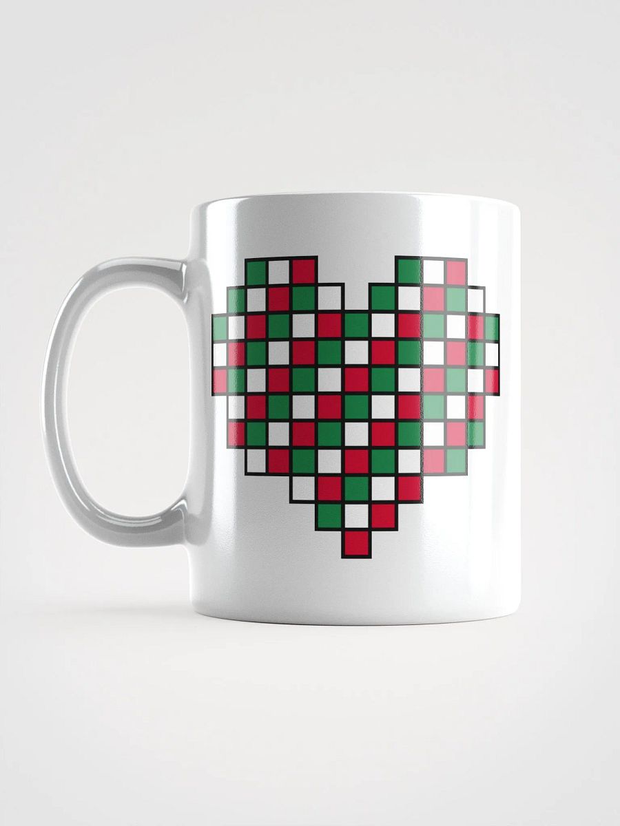 Candy Cane Heart White Glossy Mug product image (1)