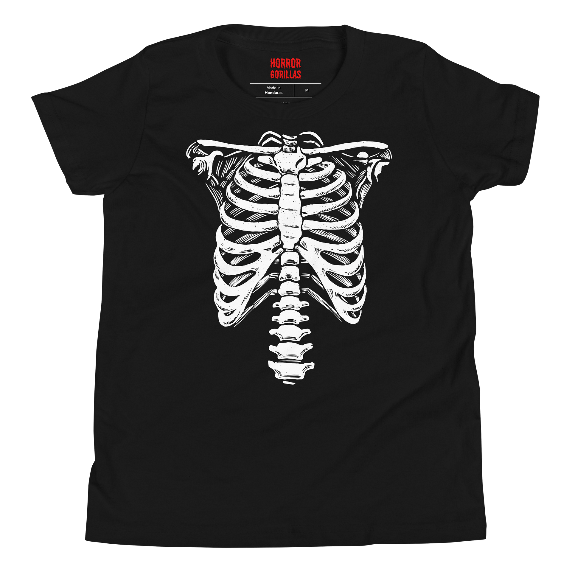 Skeleton Ribs Halloween Costume Funny T-Shirt For Kids product image (8)