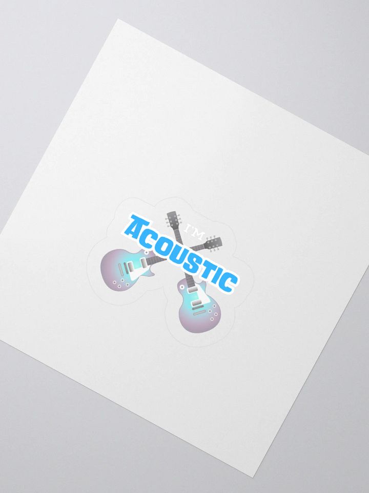 I'm Acoustic Sticker product image (4)