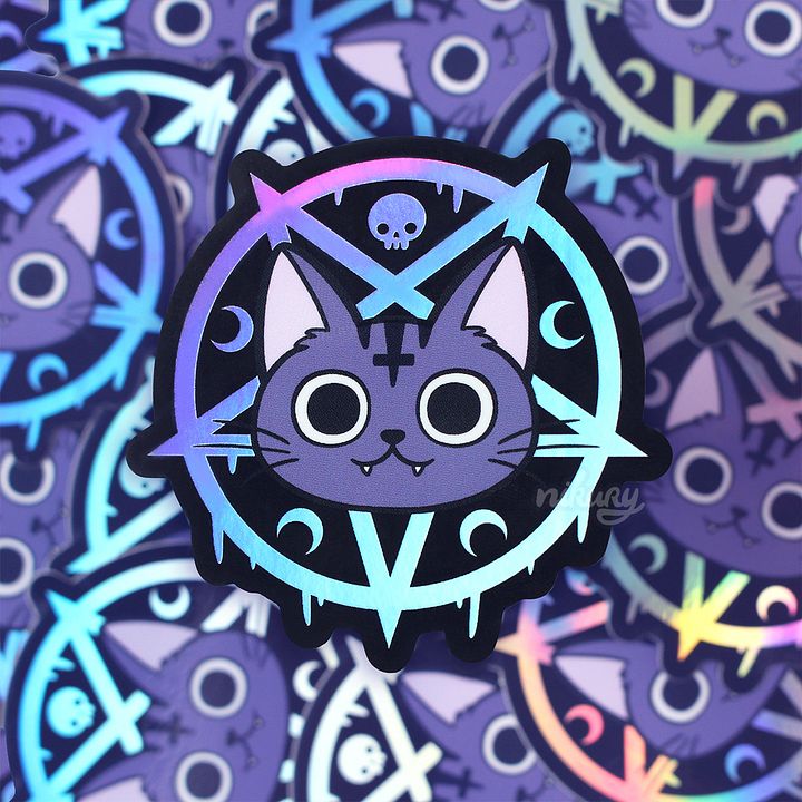 Holographic Lucipurr Sticker product image (1)