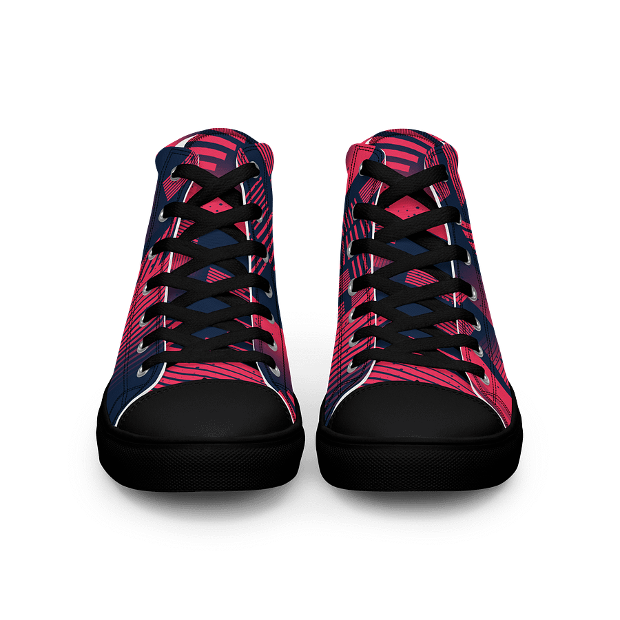 Red Stripes | Women's High Top Sneaker product image (5)
