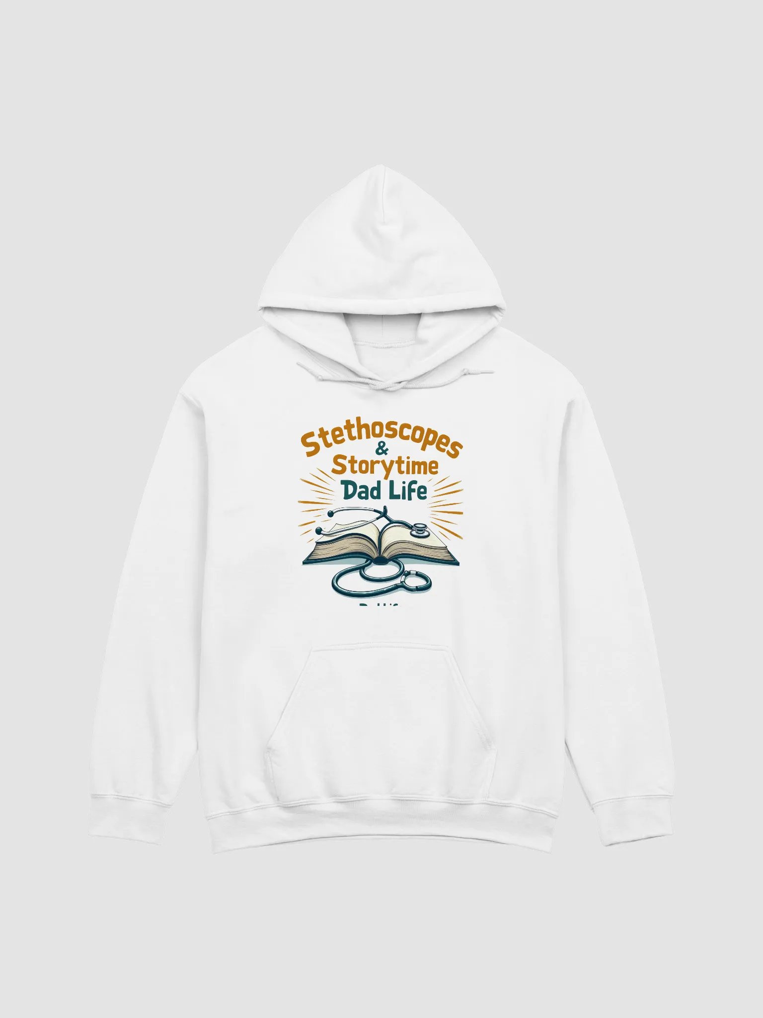 Stethoscopes & Storytime, Dad Life Hoodie product image (5)