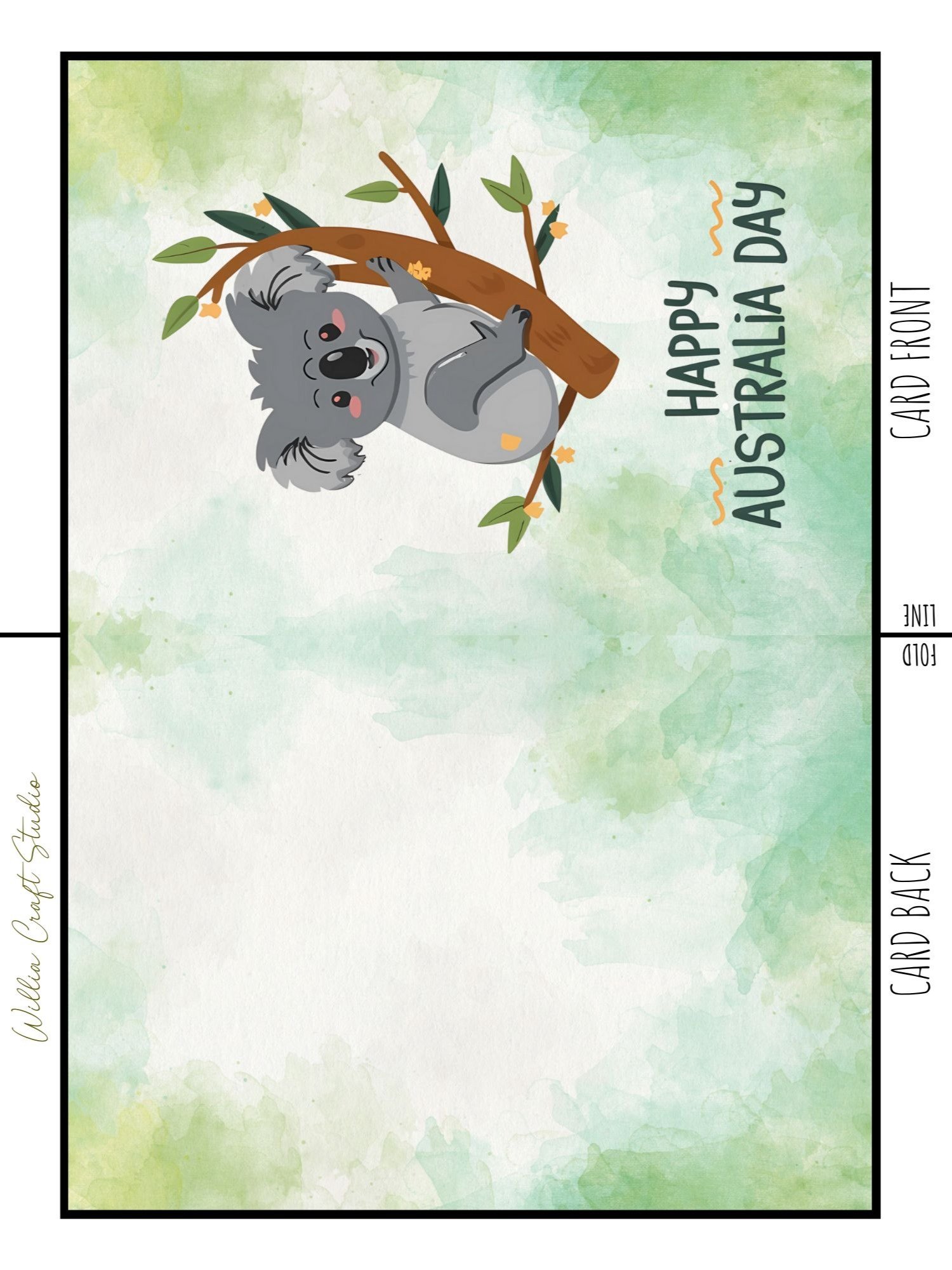Happy Australia Day Koala Greeting Card product image (3)