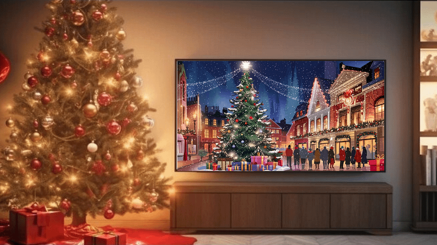 Mesmerizing Christmas Town Square A Festive Winter Wonderland - Frame TV product image (4)