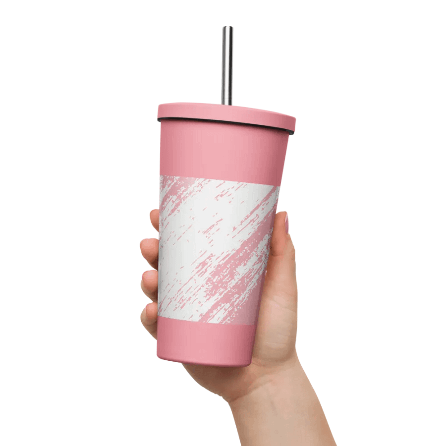 Paint Brush Pink Insulated Tumbler product image (11)