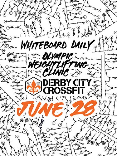 ✍️WBD Olympic Weightlifting Clinic
📍 @derbycitycf 
📆 June, 28th 
🗳️ Register now - Link in bio