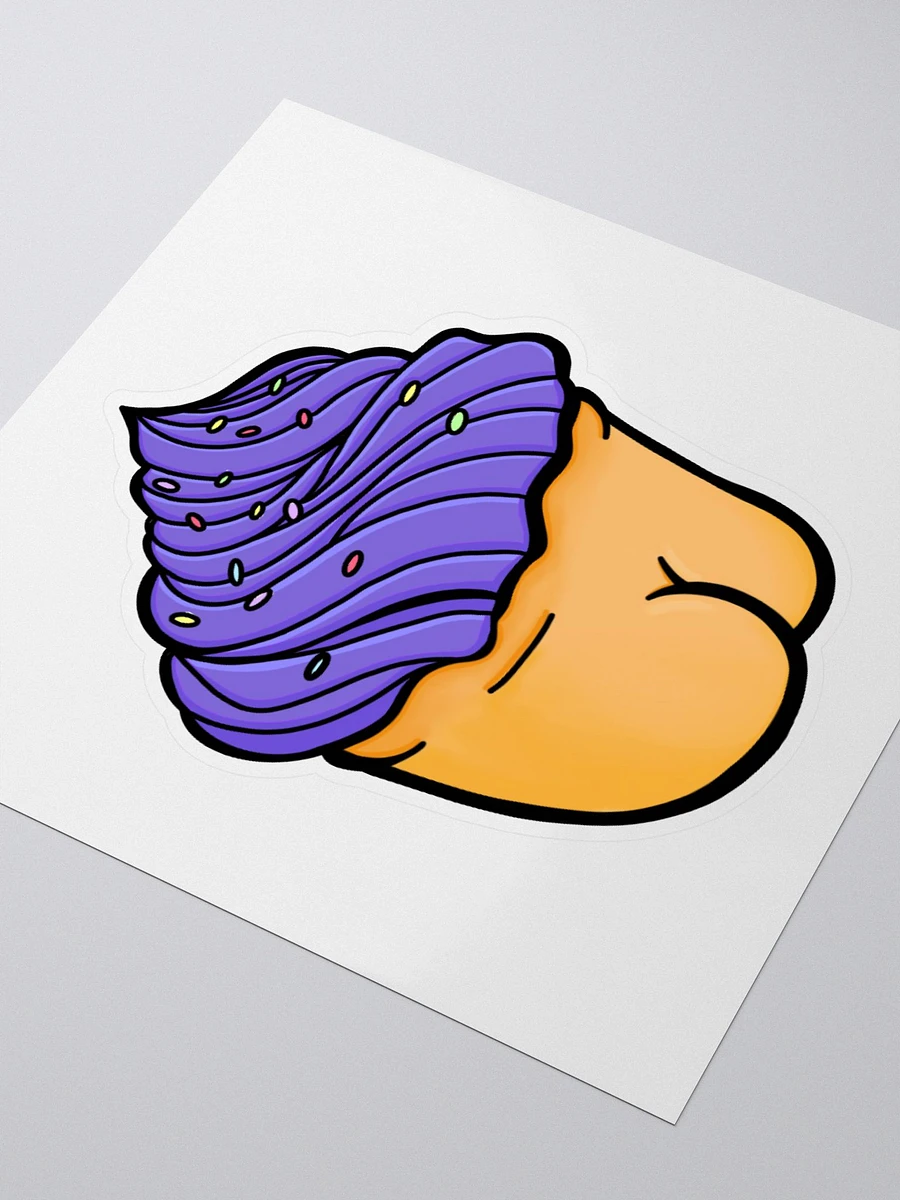 AuronSpectre Cheeky Cupcake Sticker - Purple product image (3)