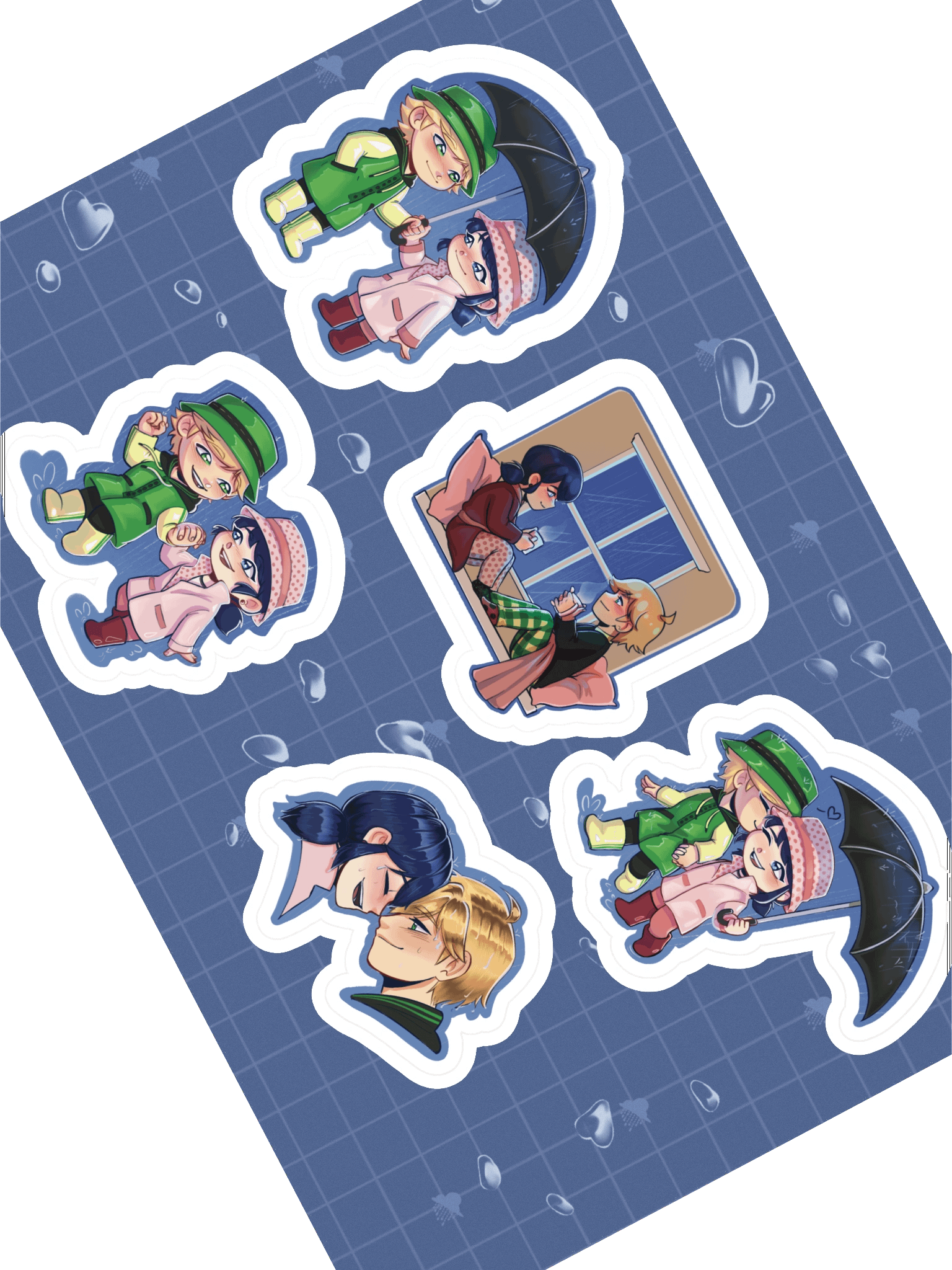 In the Rain Sticker Sheet product image (1)