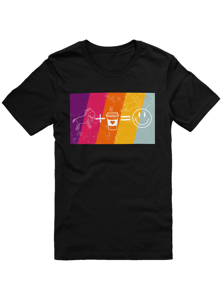Horses + Coffee = Happiness T-shirt product image (1)