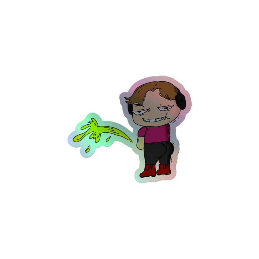 PISS OFF! - Jie Holographic Sticker product image (1)