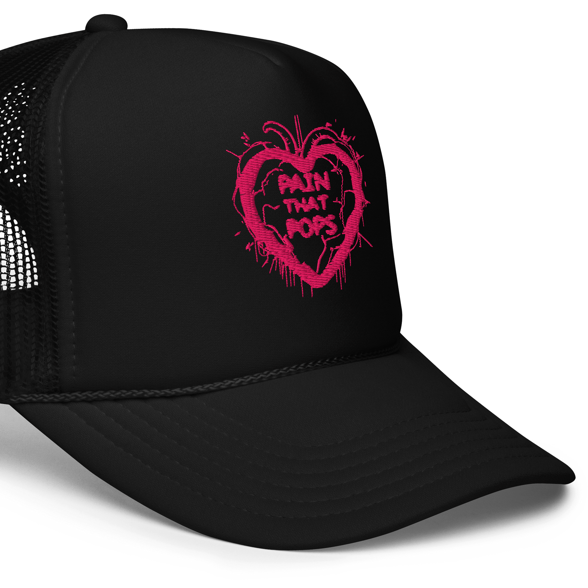 Bleed Neon (Pain That Pops) (PINK) Trucker Hat product image (5)