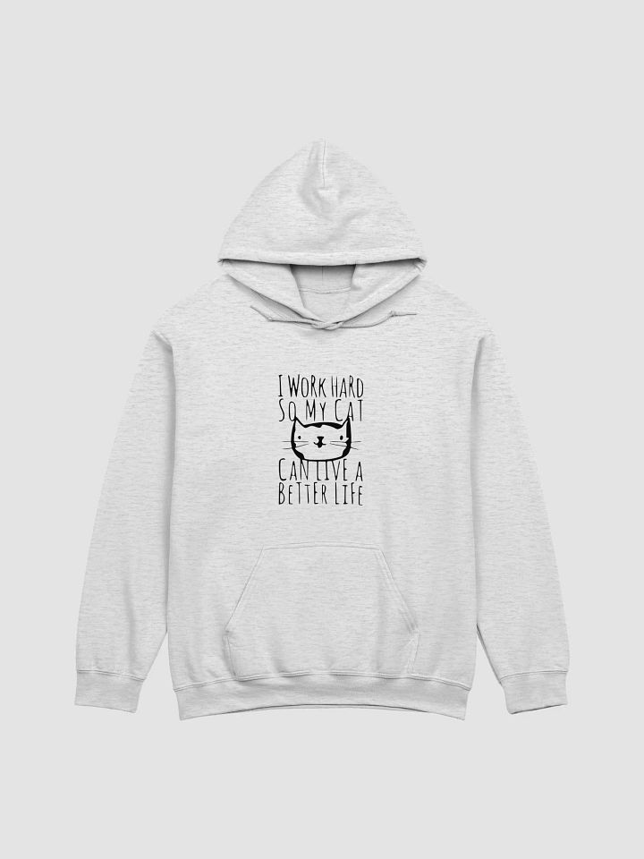 Cat Lover's Work Hard Hoodie product image (7)