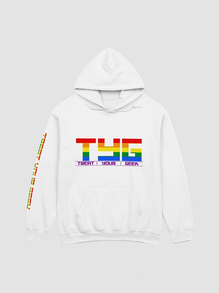 Treat Your Geek Logo & Sleeve Hoodie (Pride Colours) product image (1)