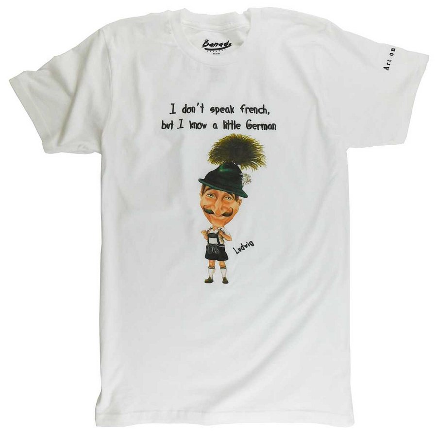 I don't speak French, but I know a little German. An Original Art on Shirts® T-Shirt product image (1)