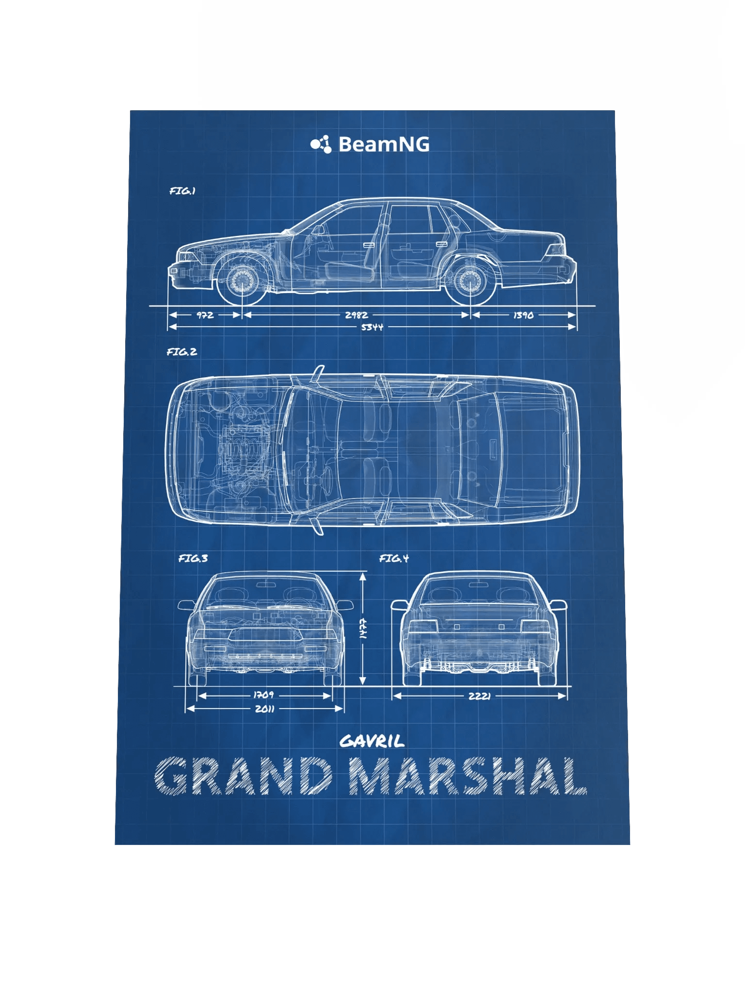 Gavril Grand Marshal Blueprint Poster product image (1)