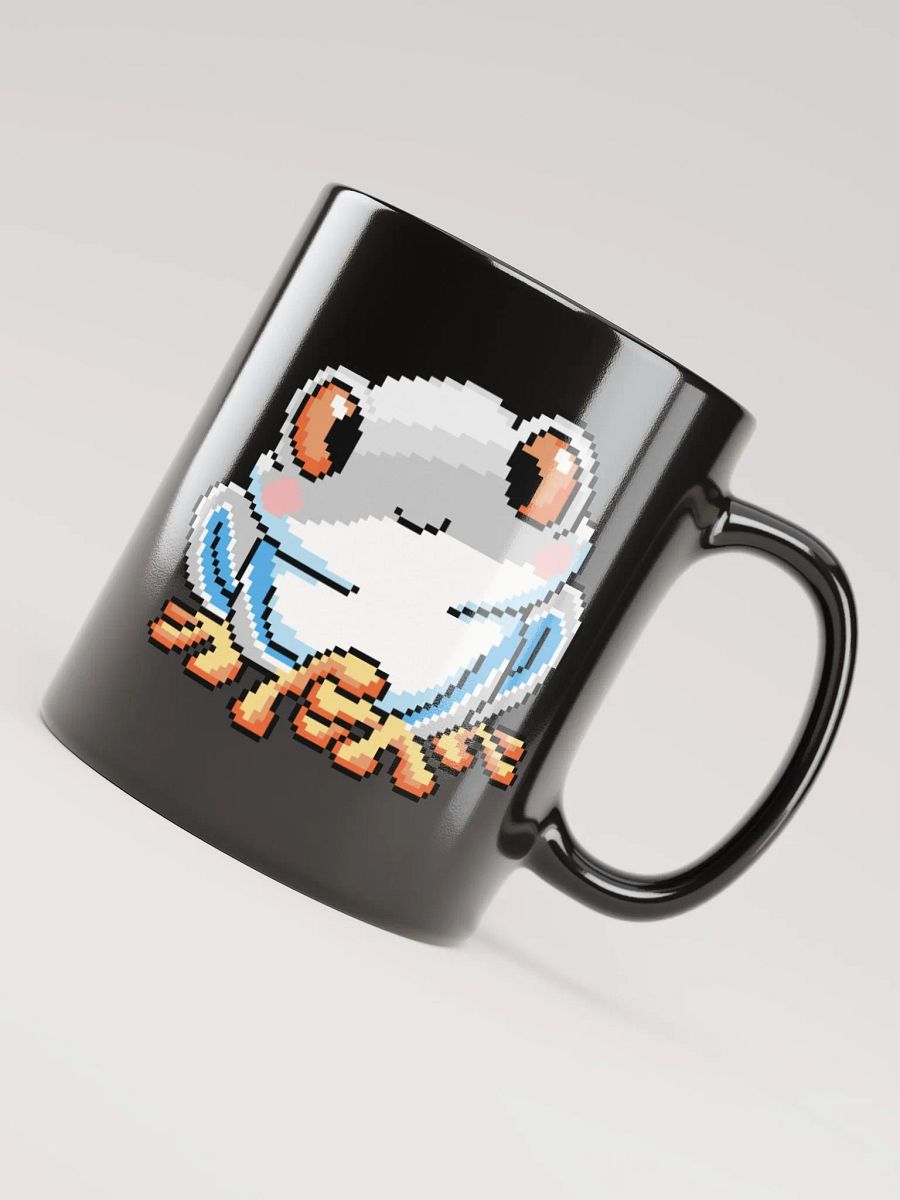 White Rip the Frog Black Glossy Mug product image (4)
