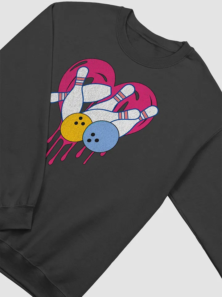 Heart Bowling Strike Crewneck Sweatshirt product image (2)