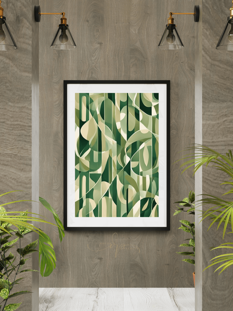 Green PATTERN ABSTRACT Painting Printable Wall Art product image (4)