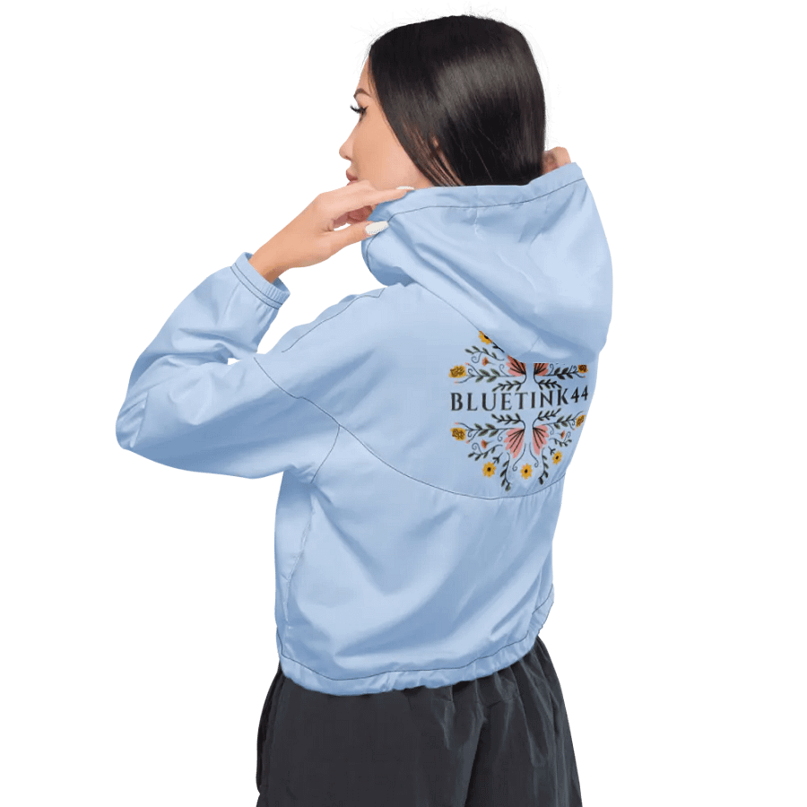 BlueTink44 Vintage Floral Bliss Women's Windbreaker product image (3)