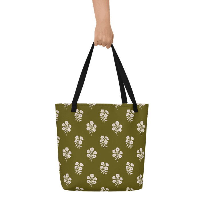 Alpine Cascade - Green and Cream - Tote Bag product image (1)