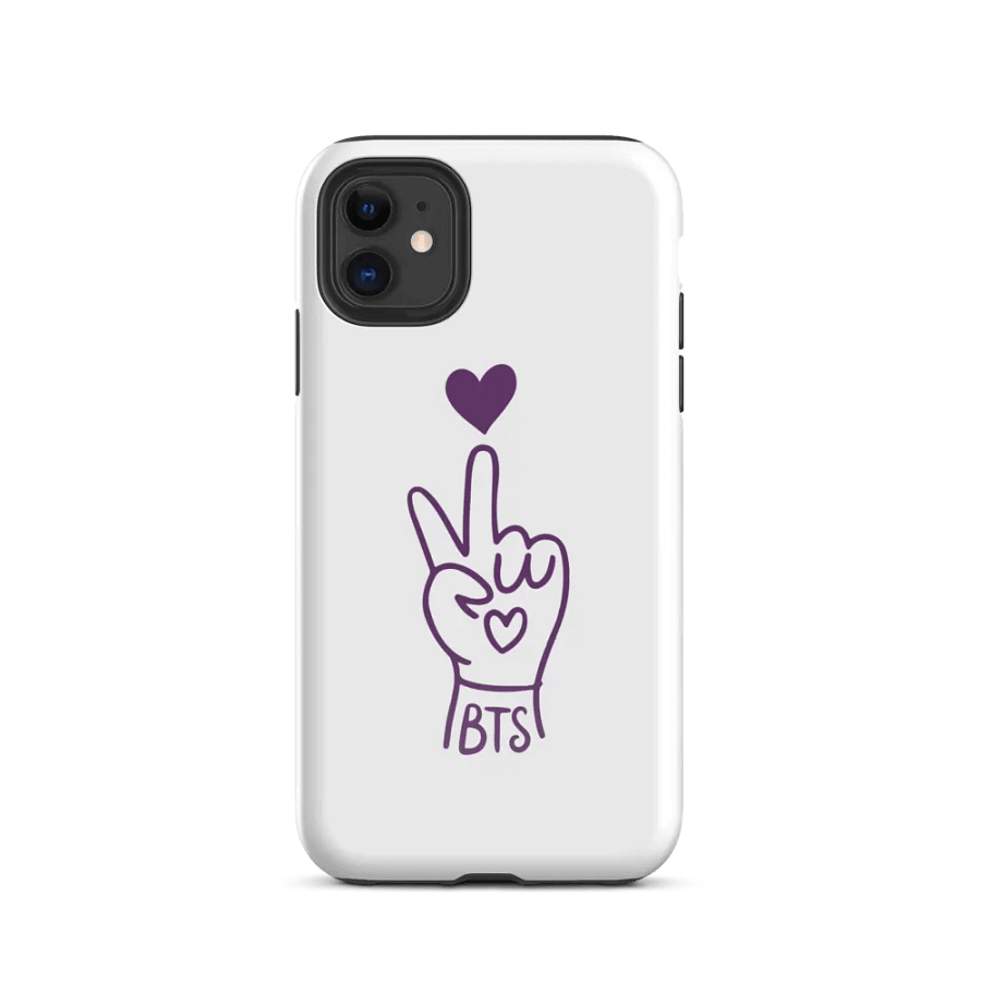 Finger Heart Purple Tough iPhone® Case product image (2)