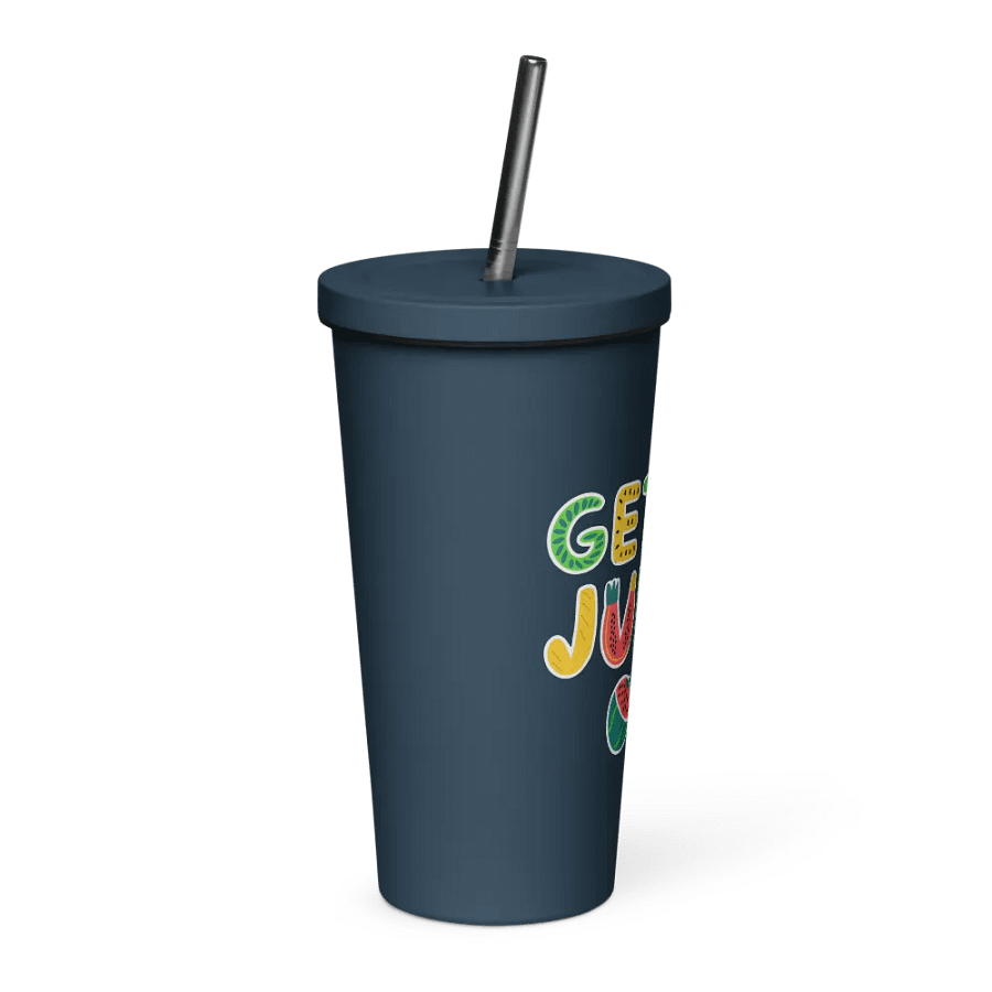 "Get Ya Juice On" Navy Insulated Tumbler product image (4)