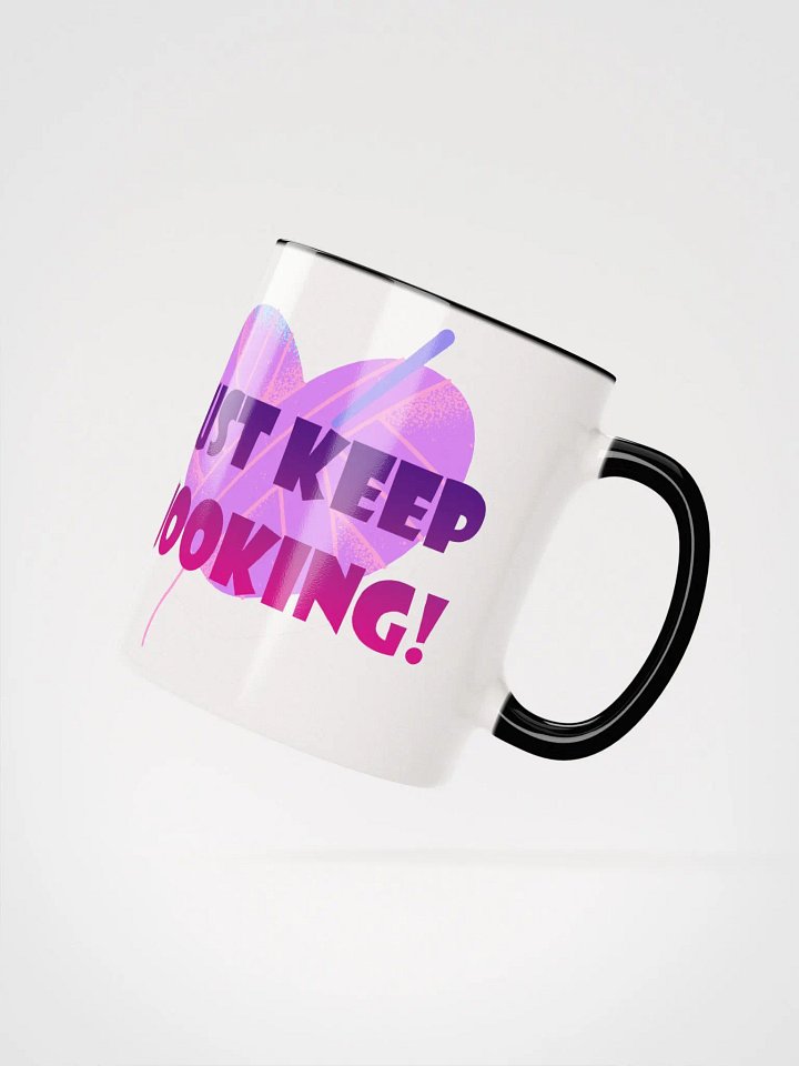 Just Keep Hooking Colorful Mug product image (13)