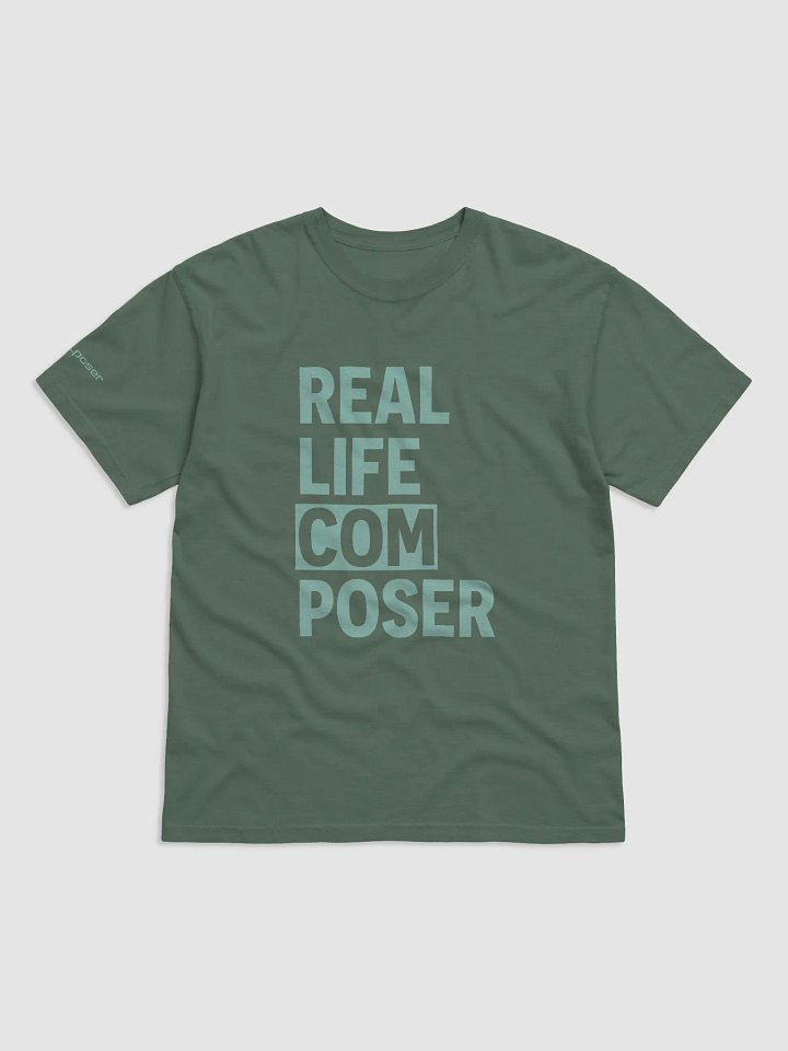 Real Life Shirt (Mint Text) product image (1)