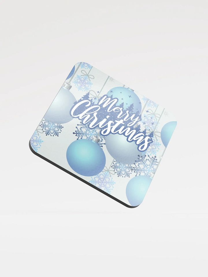 Festive Merry Christmas Glossed Cork Coastgift for entertainers moms colleagues friendser product image (1)