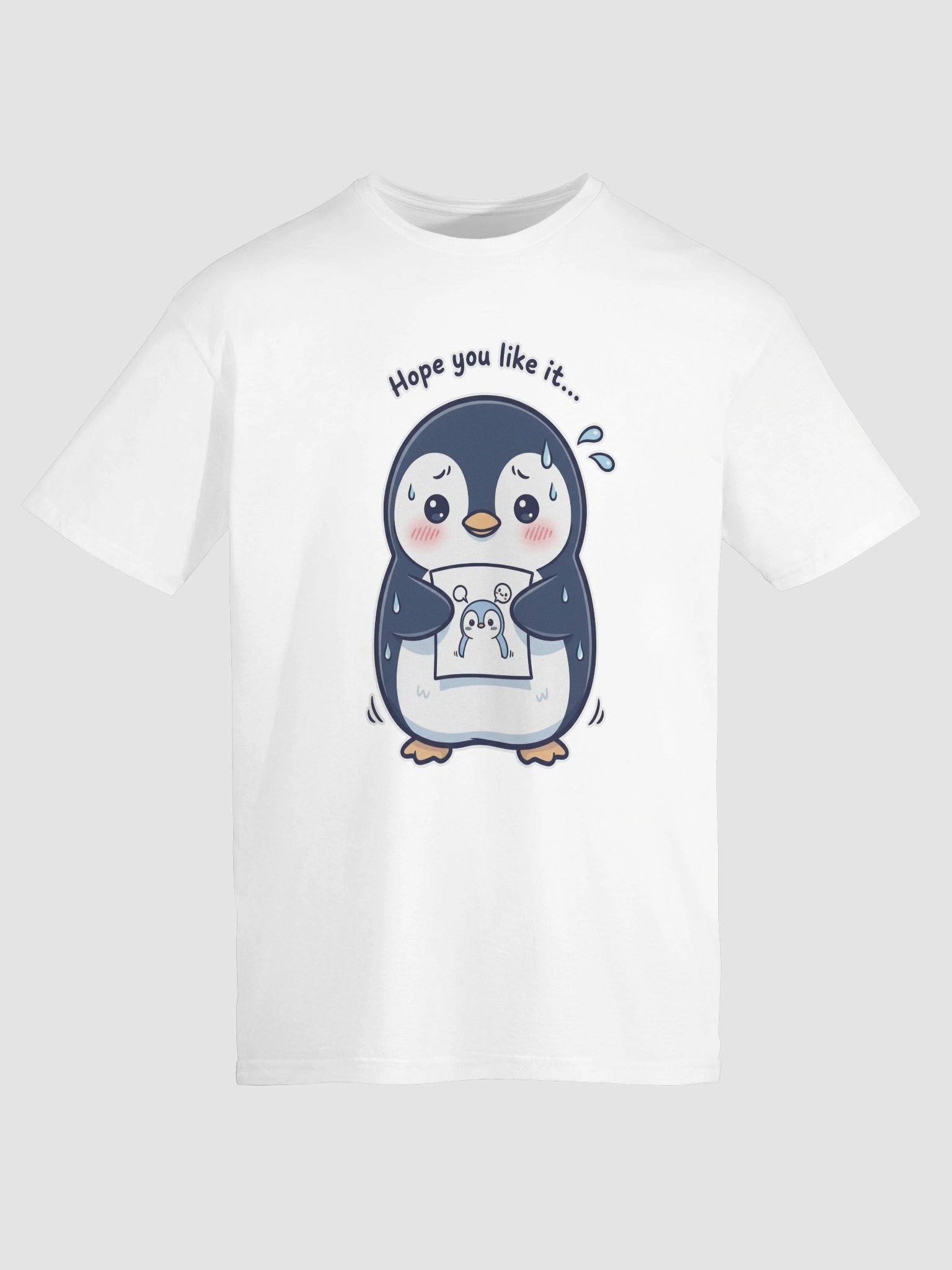 Nervous Penguin Presenting Art Unisex T-Shirt product image (135)
