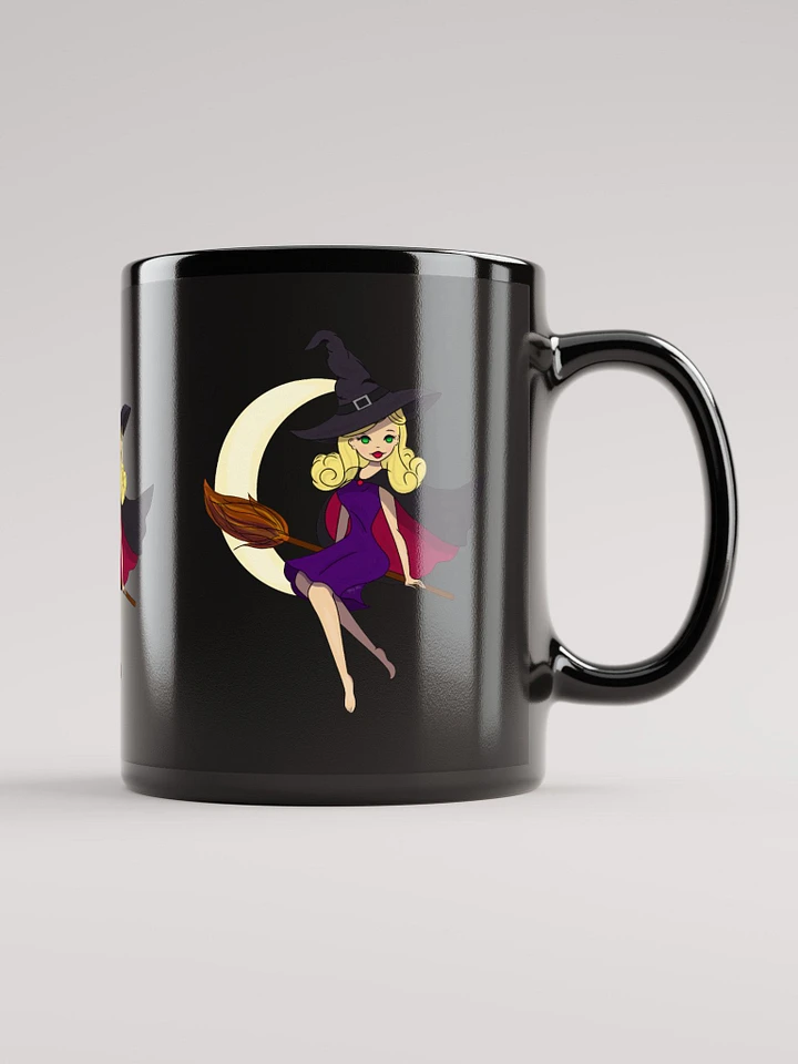 Moon Witch Glossy Black Mug product image (1)