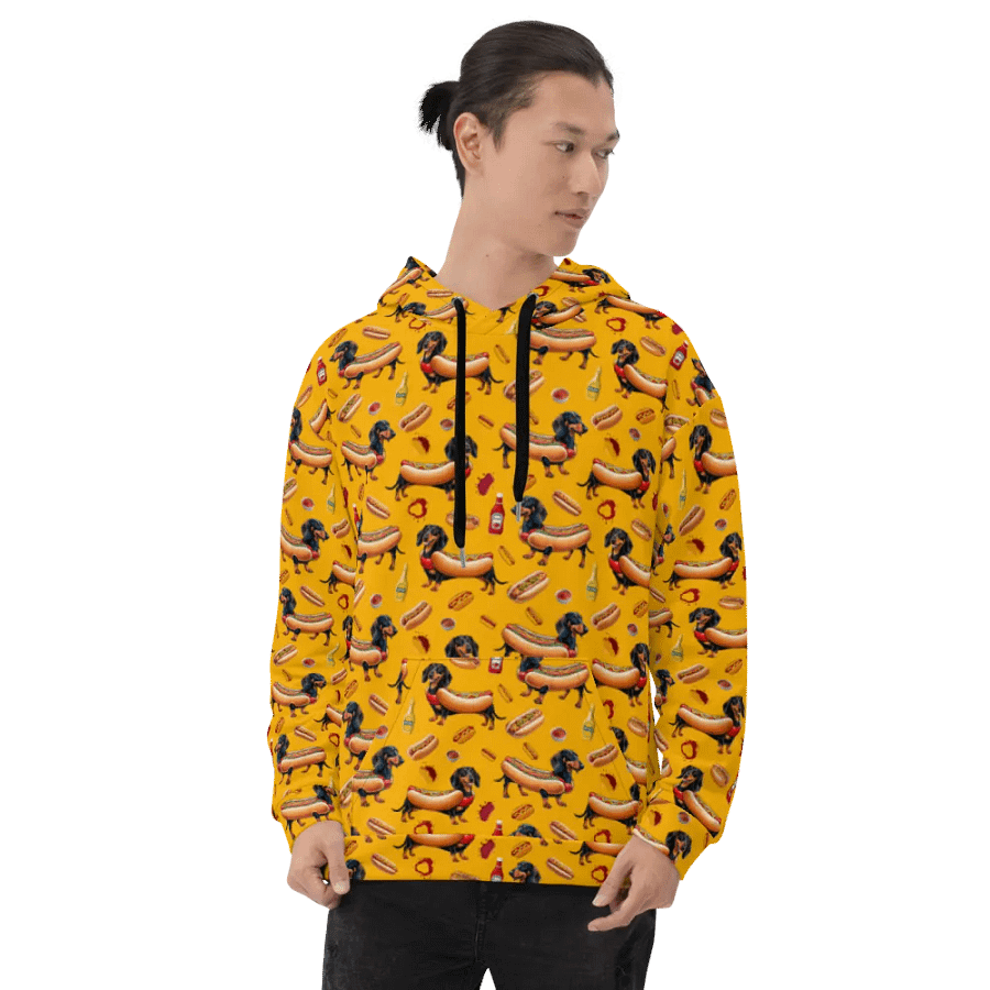Dachshund Delight All-Over Hoodie (Primal) product image (8)