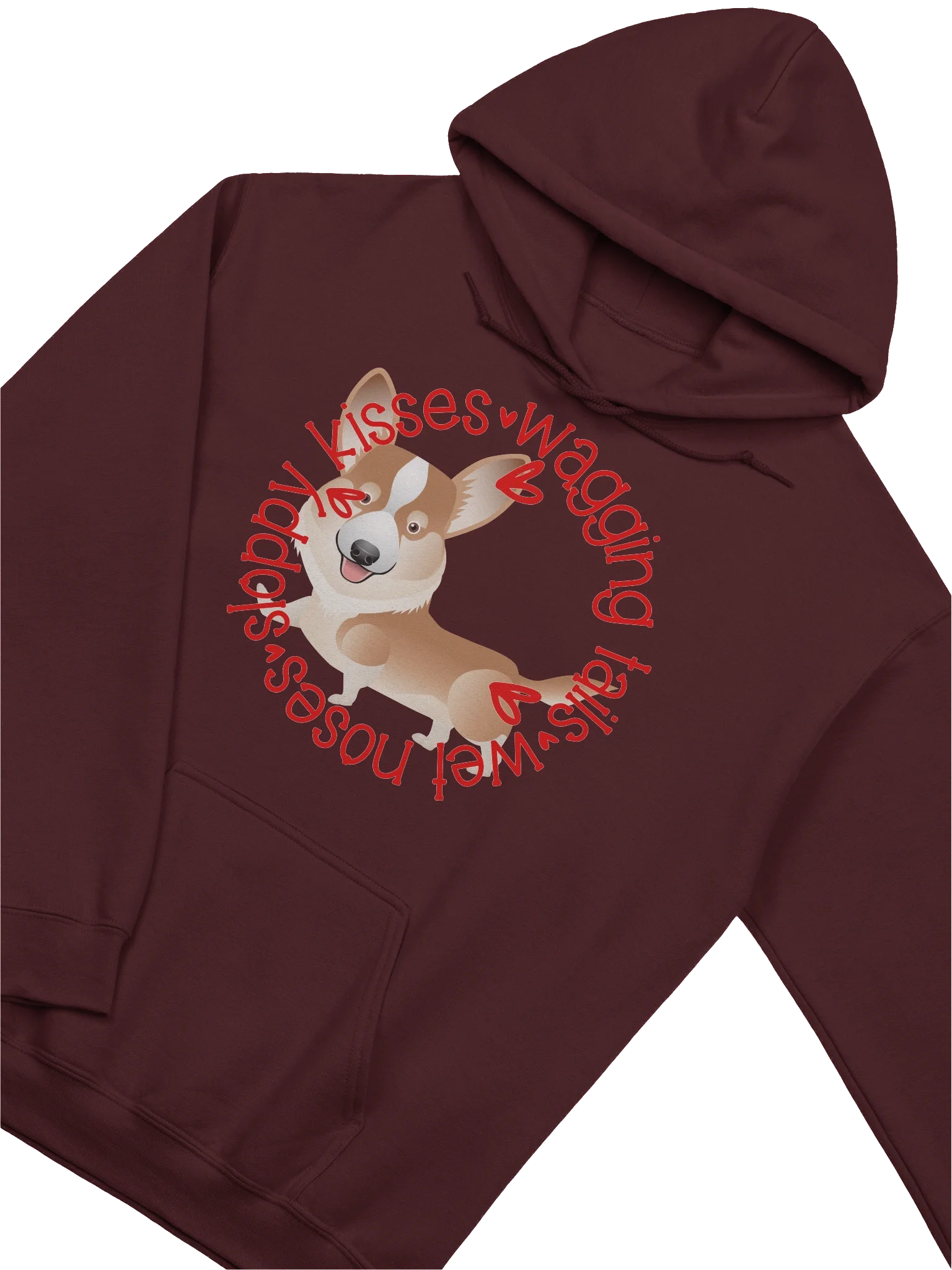 Sloppy Kisses Corgi Hoodie product image (22)