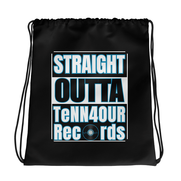 Straight Outta TeNN4OUR Records All-Over Drawstring Bag product image (1)