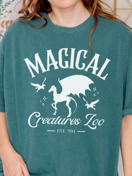 Magical Creatures Zoo Vintage Minimalist Style Shirt product image (25)