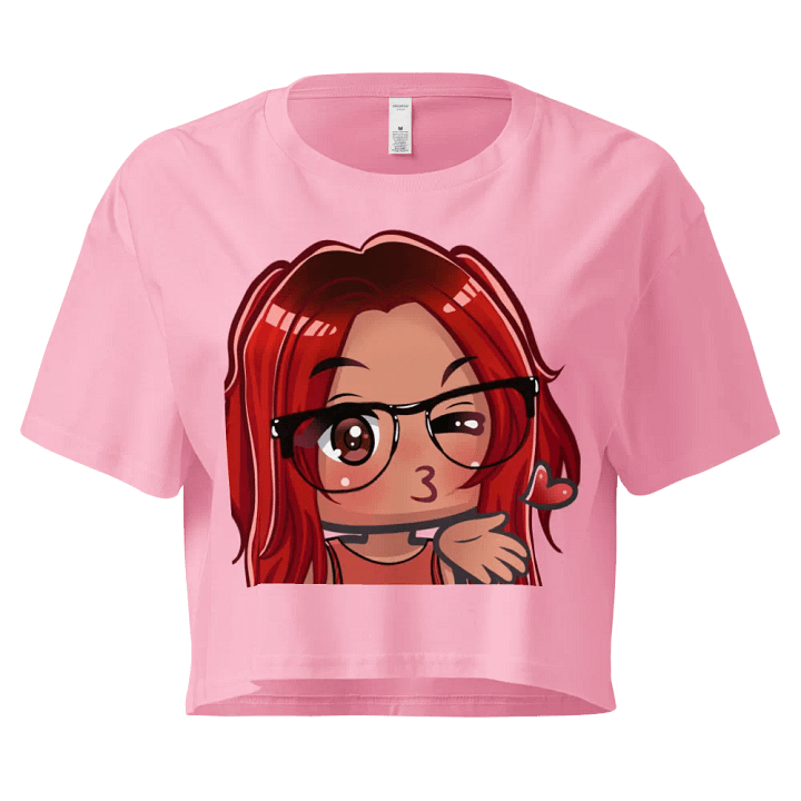 Pink Kissy Face Crop top product image (1)