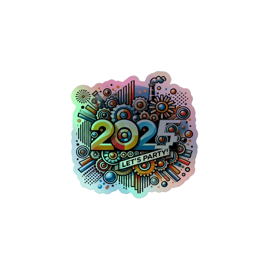 2025 Party Vibes Holographic Sticker Sheet product image (1)