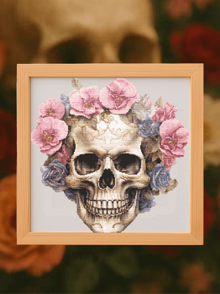 Bloom & Bones Cross Stitch Pattern product image (1)